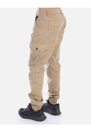 Pantalón Cargo Tipo Jogger Hombre Con Bota Resortada