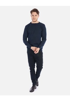 Suéter Tejido Para Hombre Cuello Redondo