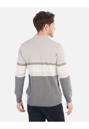 Suéter Tejido Para Hombre Con Media Cremallera