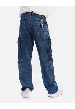 Jean Cargo Para Hombre Estilo Utilitario