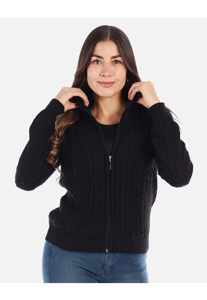 Buzo Tejido Con Cierre Y Diseño Elegante