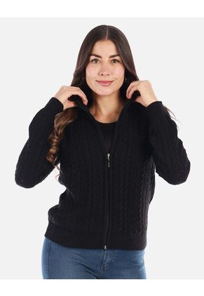 Buzo Tejido Con Cierre Y Diseño Elegante