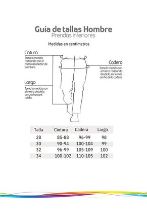 Jean Recto Para Hombre De Ajuste Cómodo