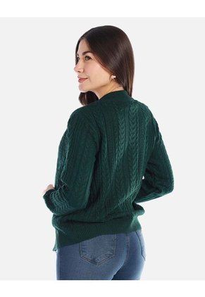 Buzo Tejido Con Cierre Y Diseño Elegante