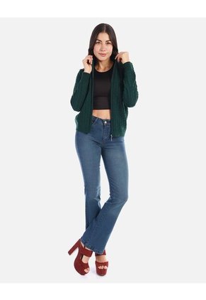 Buzo Tejido Con Cierre Y Diseño Elegante