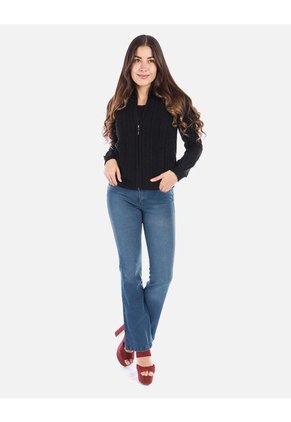 Buzo Tejido Con Cierre Y Diseño Elegante