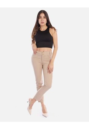 Pantalón Femenino Ajustado Con Fit Estilizado