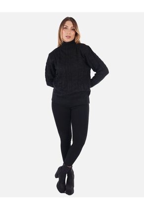 Suéter Tejido Cuello Alto Mujer