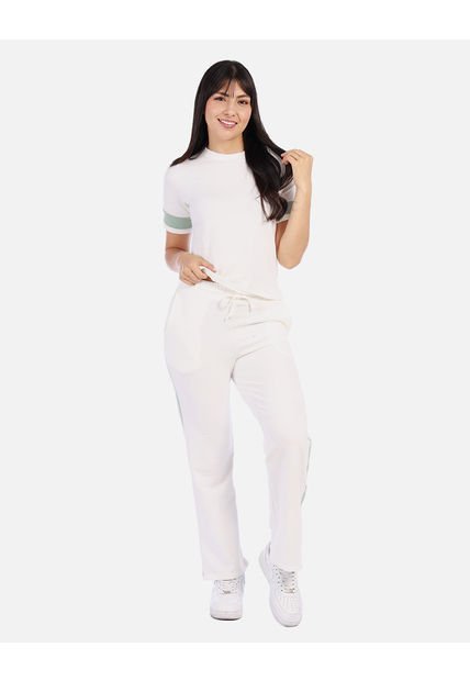 Conjunto Deportivo Con Franjas Laterales Para Mujer