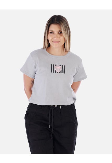 Camiseta Con Mangas Cortas Y Cuello Redondo