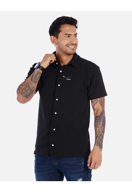 Camisa Tipo Polo Con Botones Para Hombre