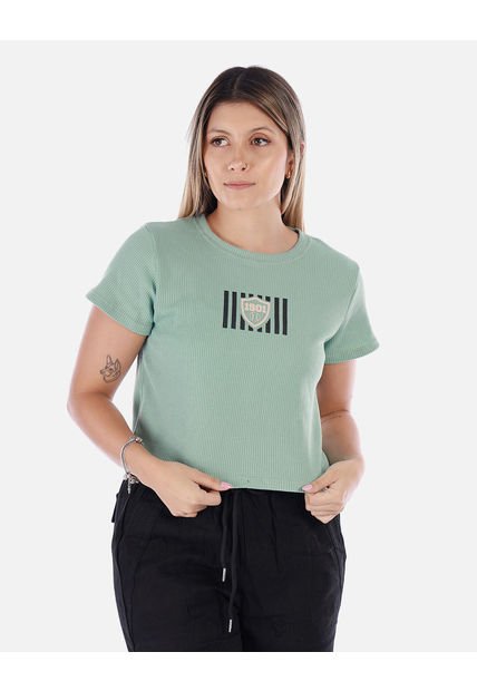 Camiseta Con Mangas Cortas Y Cuello Redondo