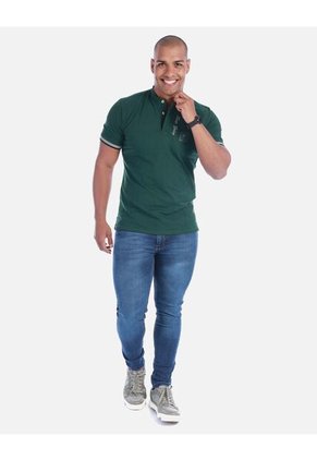 Camiseta Tipo Polo Cuello Mao Hombre Arequipe
