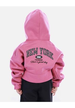 Hoodie Con Cierre Para Niña