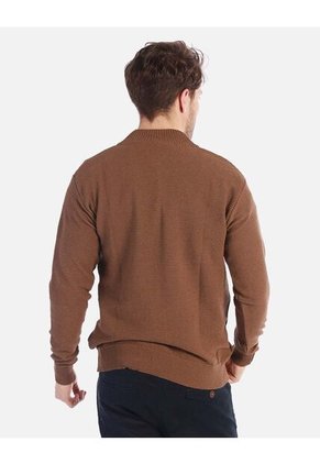 Suéter Tejido Para Hombre Con Media Cremallera