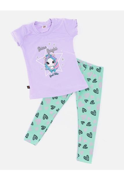Conjunto De Leggins Y Camiseta Para Niña Para Niña