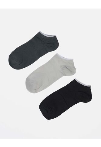 Pack X3 Medias Unicolor Con Borde Escarchado Arequipe