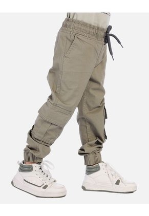 Jogger Cargo Para Niño Con Bolsillos Laterales Y Pretina Ajustable