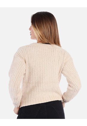 Suéter Tejido Manga Larga Mujer