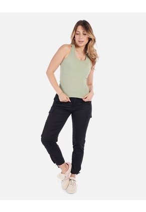 Camiseta Corta Ajustada De Mujer En Tejido Suave Y Liviano