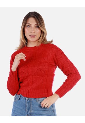 Suéter Trenzado Para Mujer