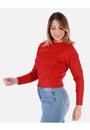 Suéter Trenzado Para Mujer