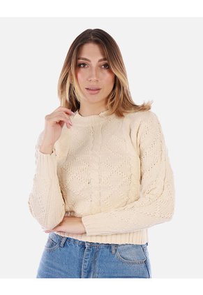 Suéter Trenzado Para Mujer
