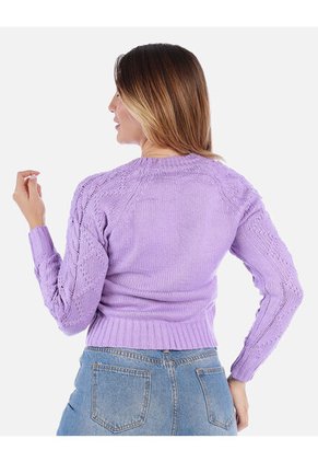 Suéter Trenzado Para Mujer