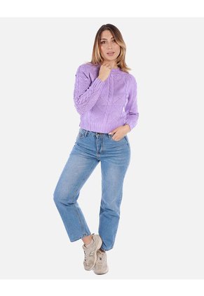 Suéter Trenzado Para Mujer