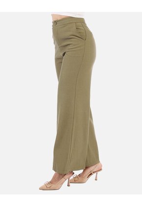 Pantalón Bota Ancha Verde Mujer
