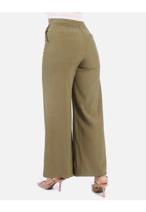 Pantalón Bota Ancha Verde Mujer