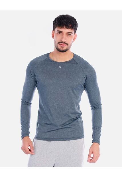 Camiseta Deportiva Hombre Manga Larga Ajuste Fit