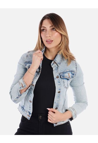 Chaqueta Jean Azul Oscuro Mujer Arequipe