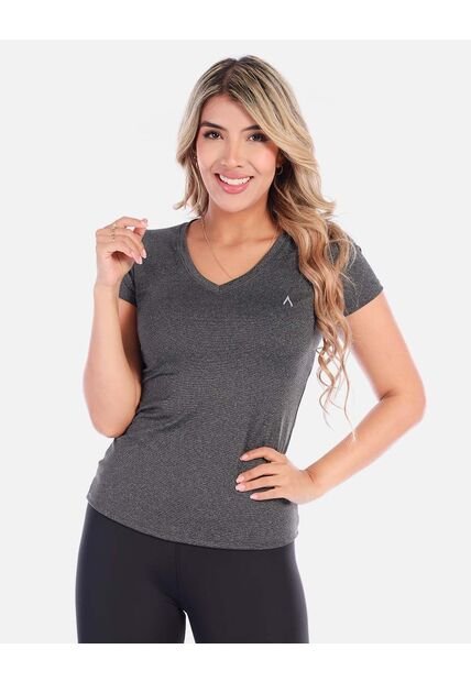 Camiseta Deportiva Mujer Con Cuello En V