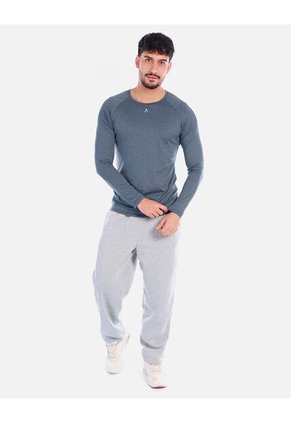 Camiseta Deportiva Hombre Manga Larga Ajuste Fit