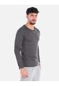 Camiseta Deportiva Hombre Manga Larga Ajuste Fit de Arequipe
