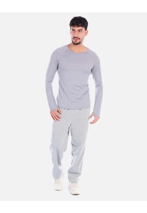 Camiseta Deportiva Hombre Manga Larga Ajuste Fit