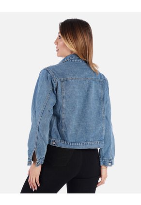 Chaqueta Jean Azul Mujer