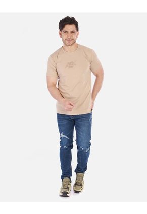 Camiseta Básica Estampada Hombre