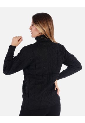 Suéter Tejido Cuello Alto Mujer