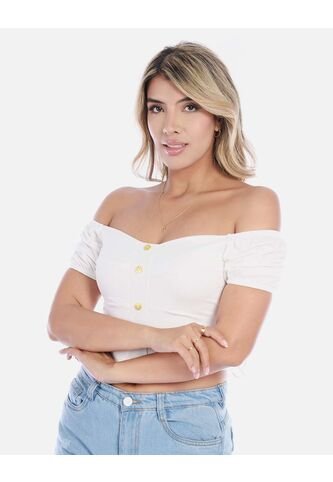 Blusa Mujer Con Botones Decorativos Arequipe