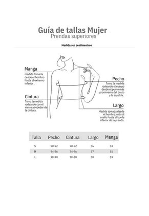 Blusa Mujer Manga Larga Básic