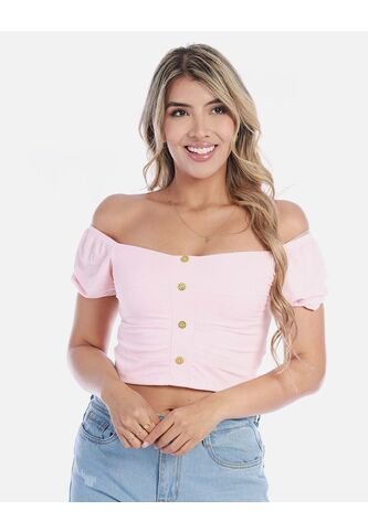 Blusa Mujer Con Botones Decorativos Arequipe