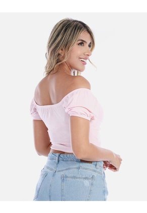 Blusa Mujer Con Botones Decorativos