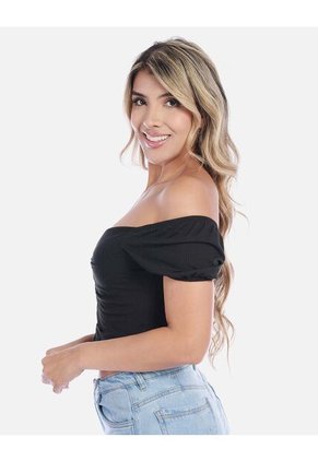 Blusa Mujer Con Botones Decorativos