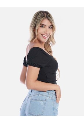 Blusa Mujer Con Botones Decorativos