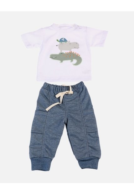 Conjunto Para Bebé De Camiseta + Pantalón
