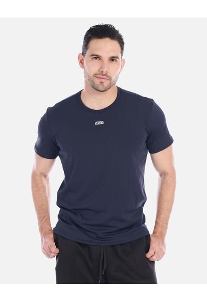 Camiseta Básica Hombre Azul