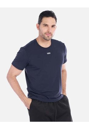 Camiseta Básica Hombre Azul