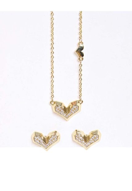 Set Cadena Y Aretes Perla